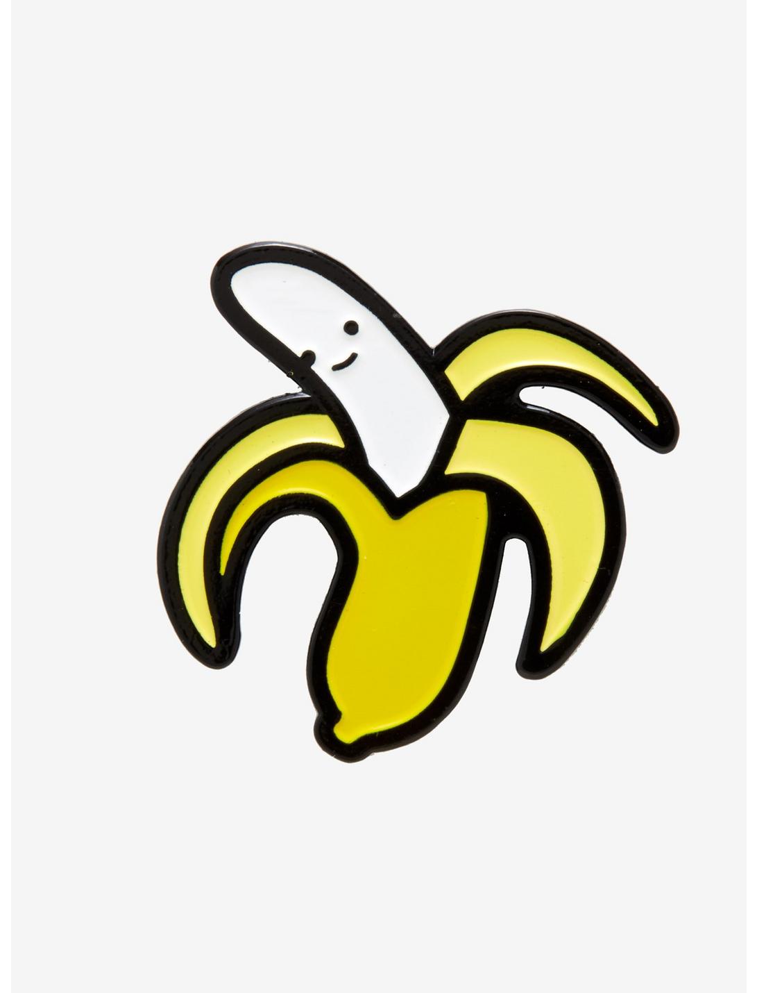 Cute Banana Enamel Pin, , hi-res