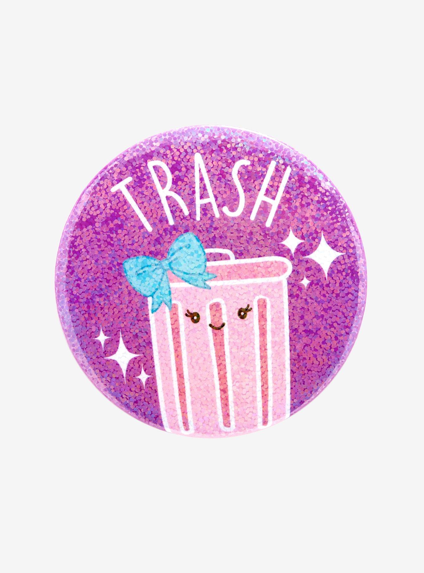 Kawaii Trash Button, , hi-res