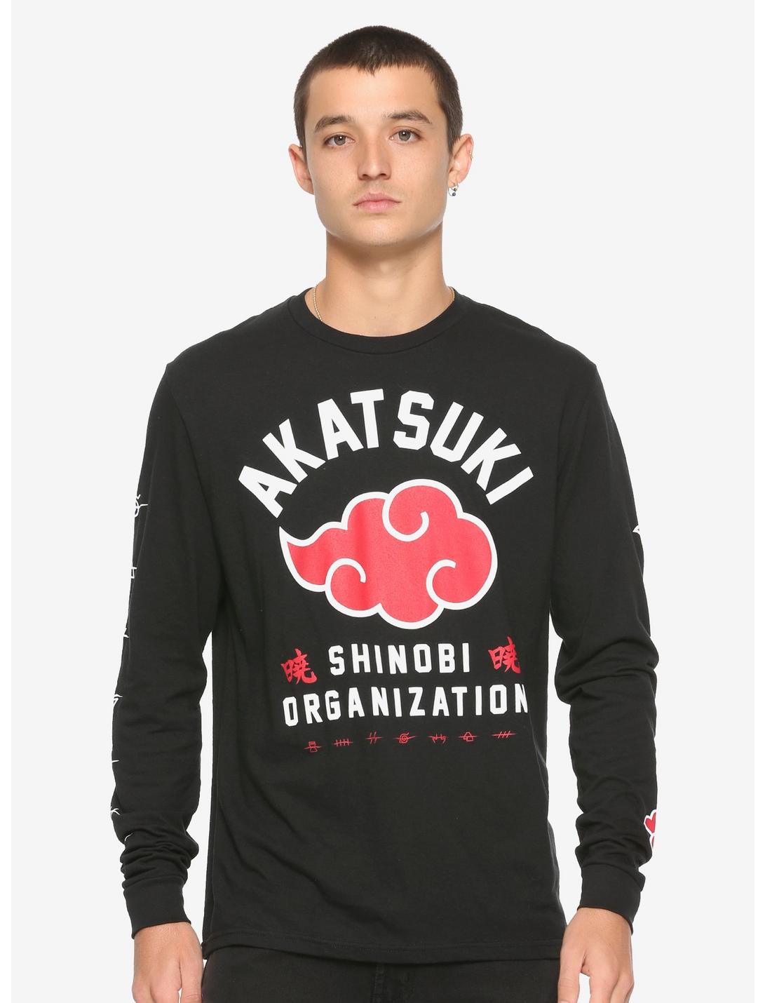 Naruto Akatsuki Shinobi Organization Long-Sleeve T-Shirt, BLACK, hi-res