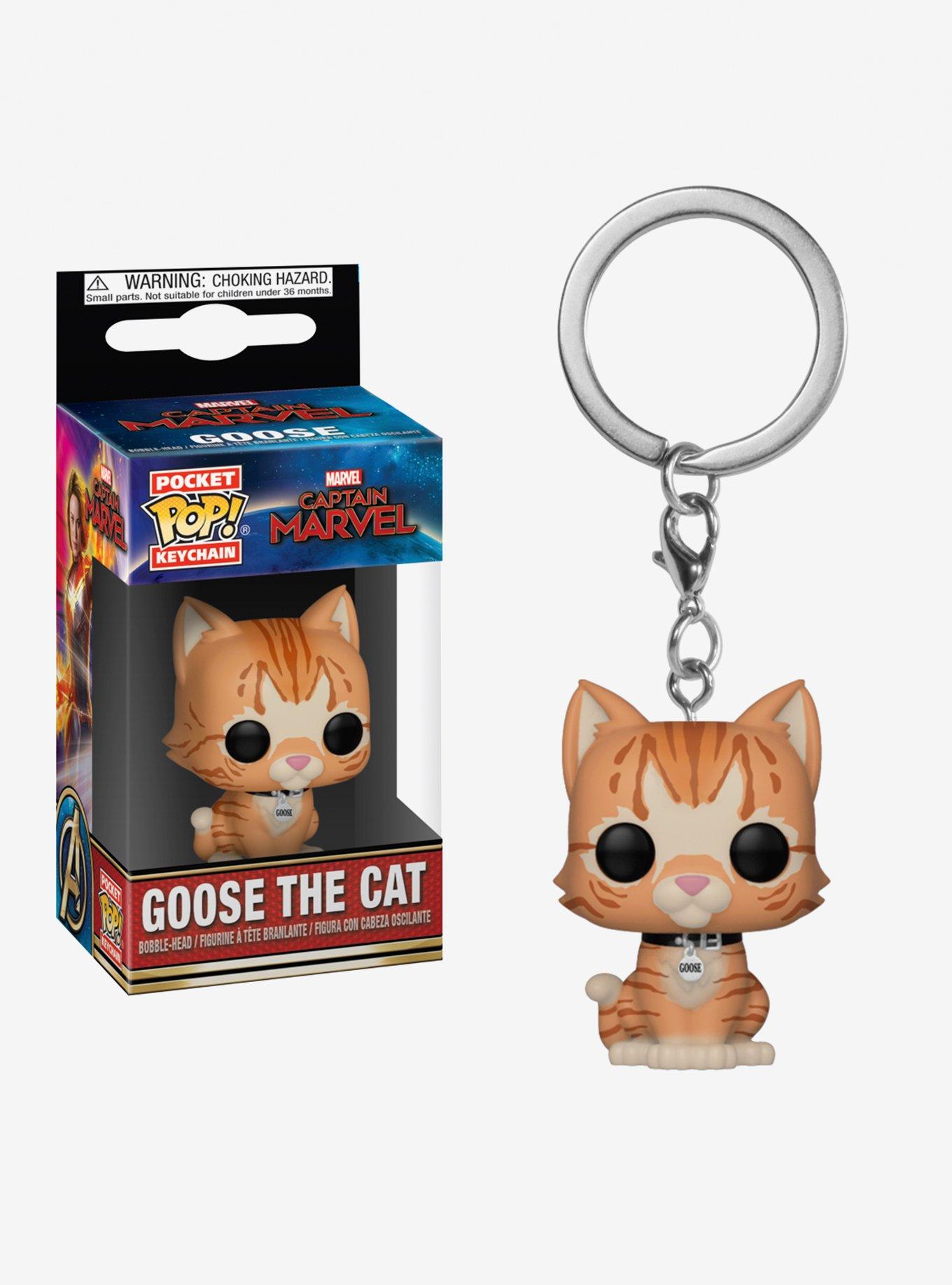 Funko Marvel Captain Marvel Pocket Pop! Goose The Cat Key Chain, , hi-res