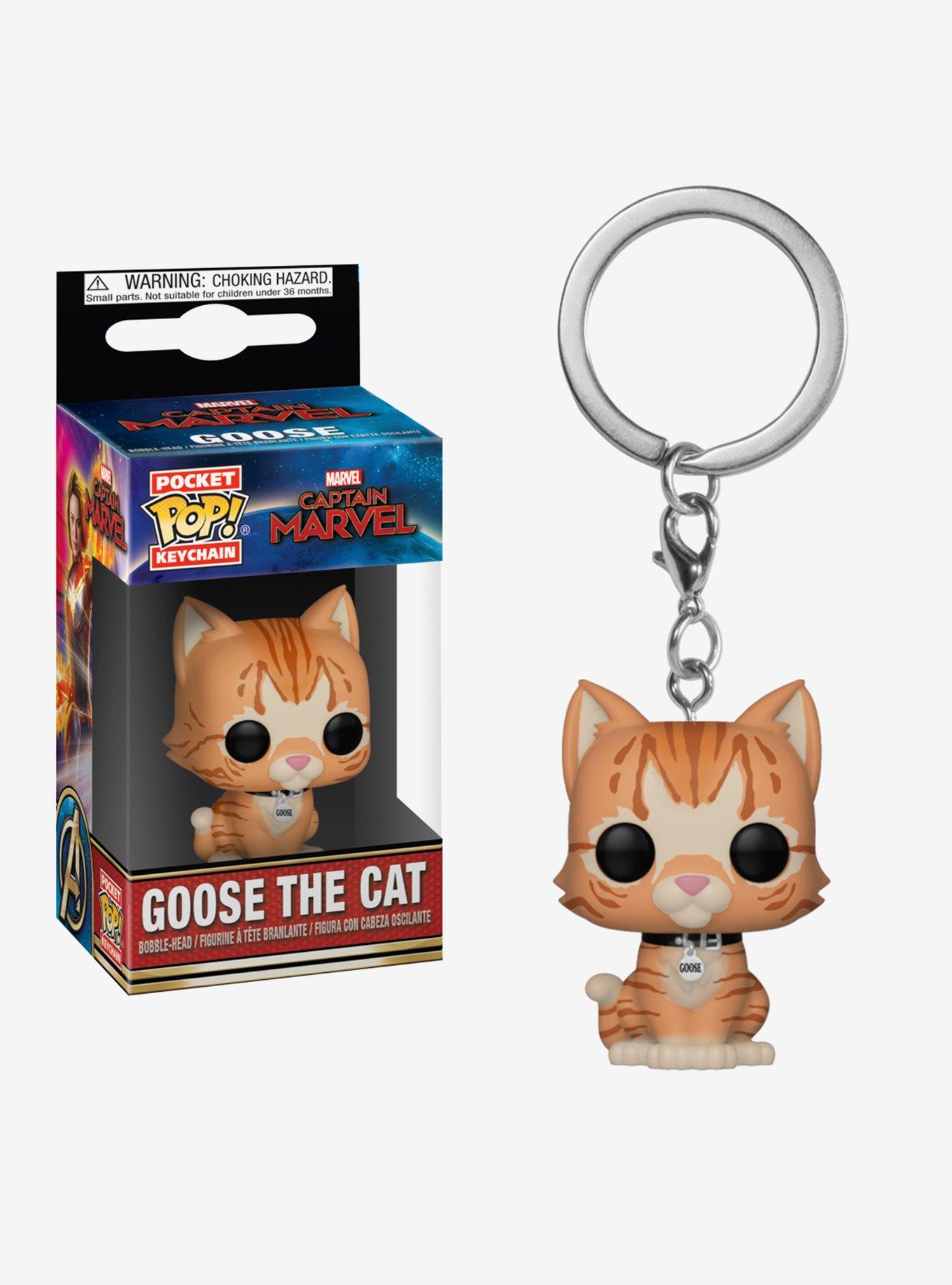 Funko Marvel Captain Marvel Pocket Pop! Goose The Cat Key Chain