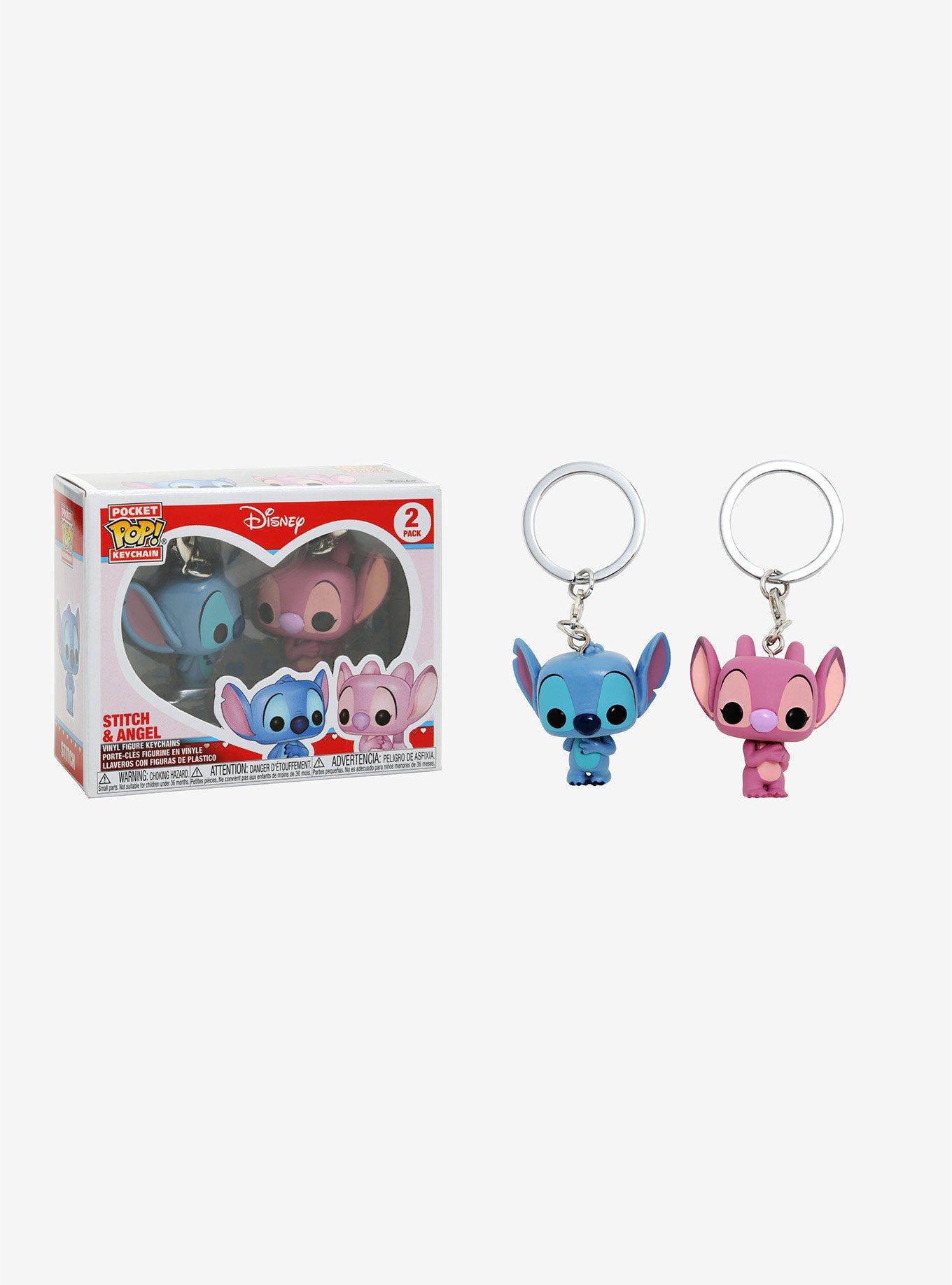 Accessories, Pink Angel Stitch Keychains Cute Keychain Keychain With  Wristlet