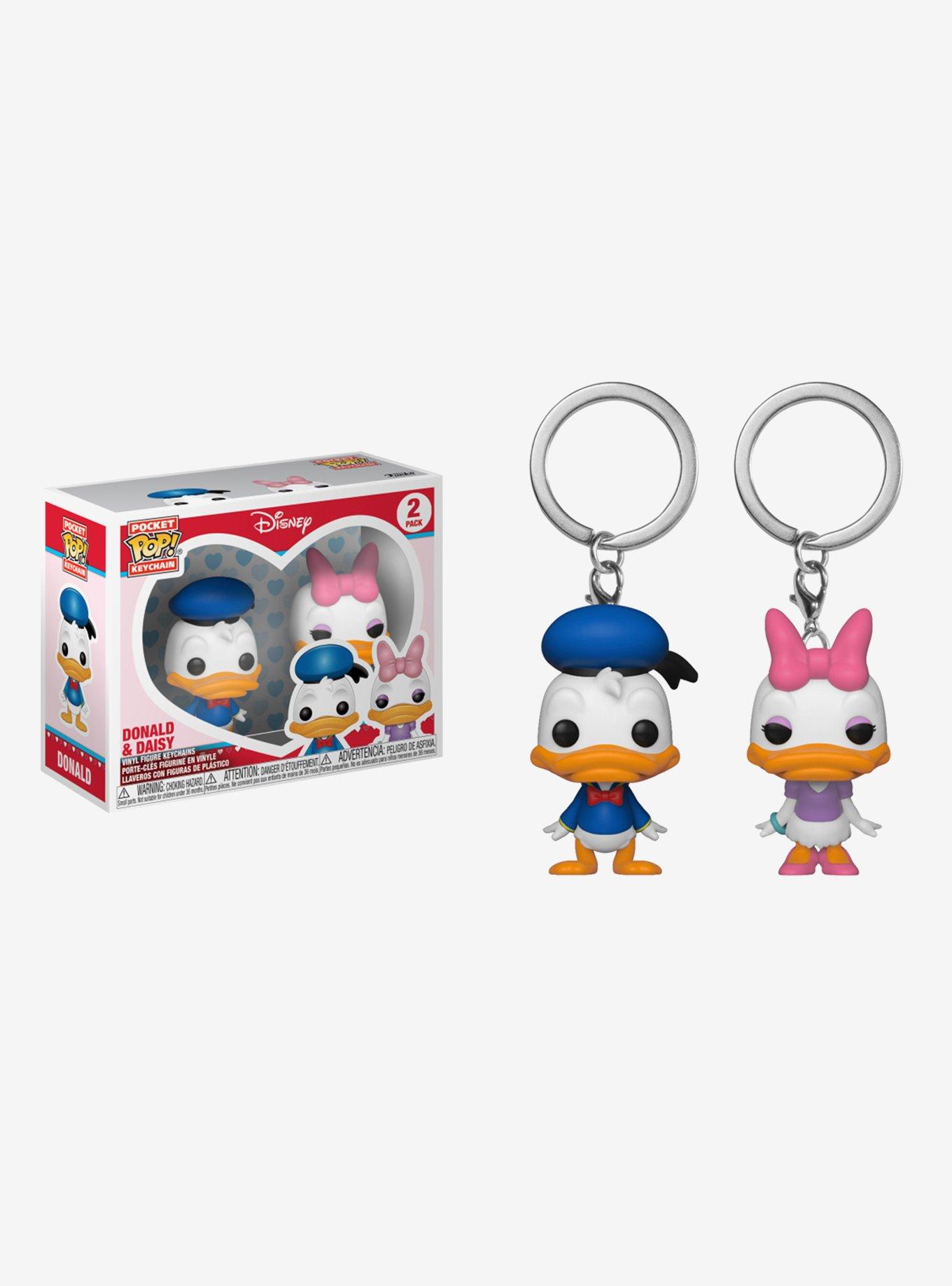 Funko Disney Donald Duck & Daisy Duck Pocket Pop! Vinyl Key Chain Set, , hi-res
