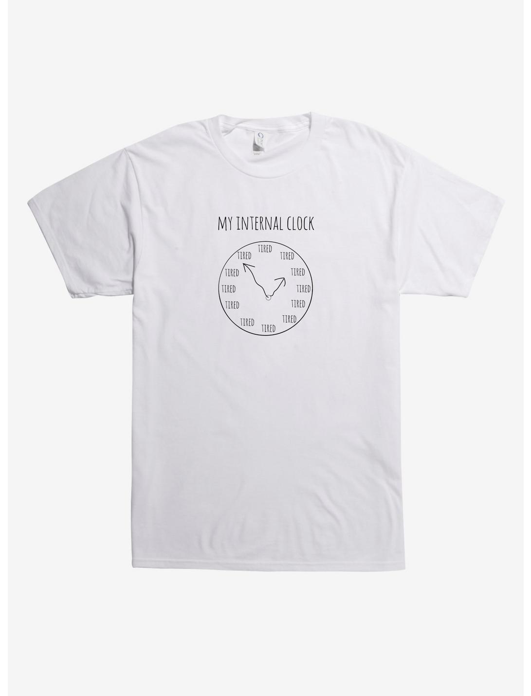 My Internal Clock T-Shirt, WHITE, hi-res