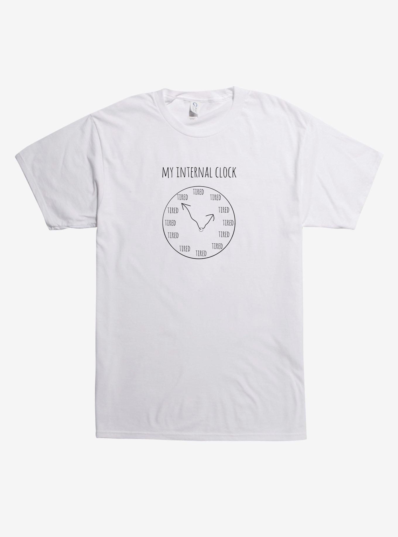 My Internal Clock T-Shirt, WHITE, hi-res