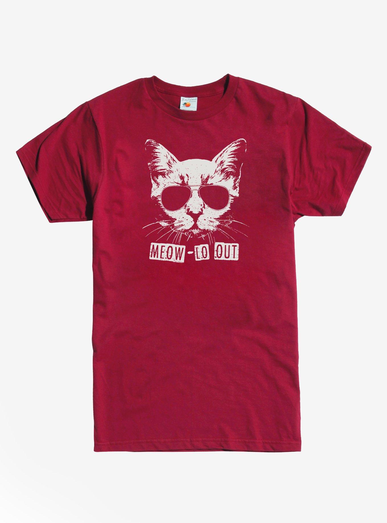 Meow Lo Out Cat T-Shirt, , hi-res