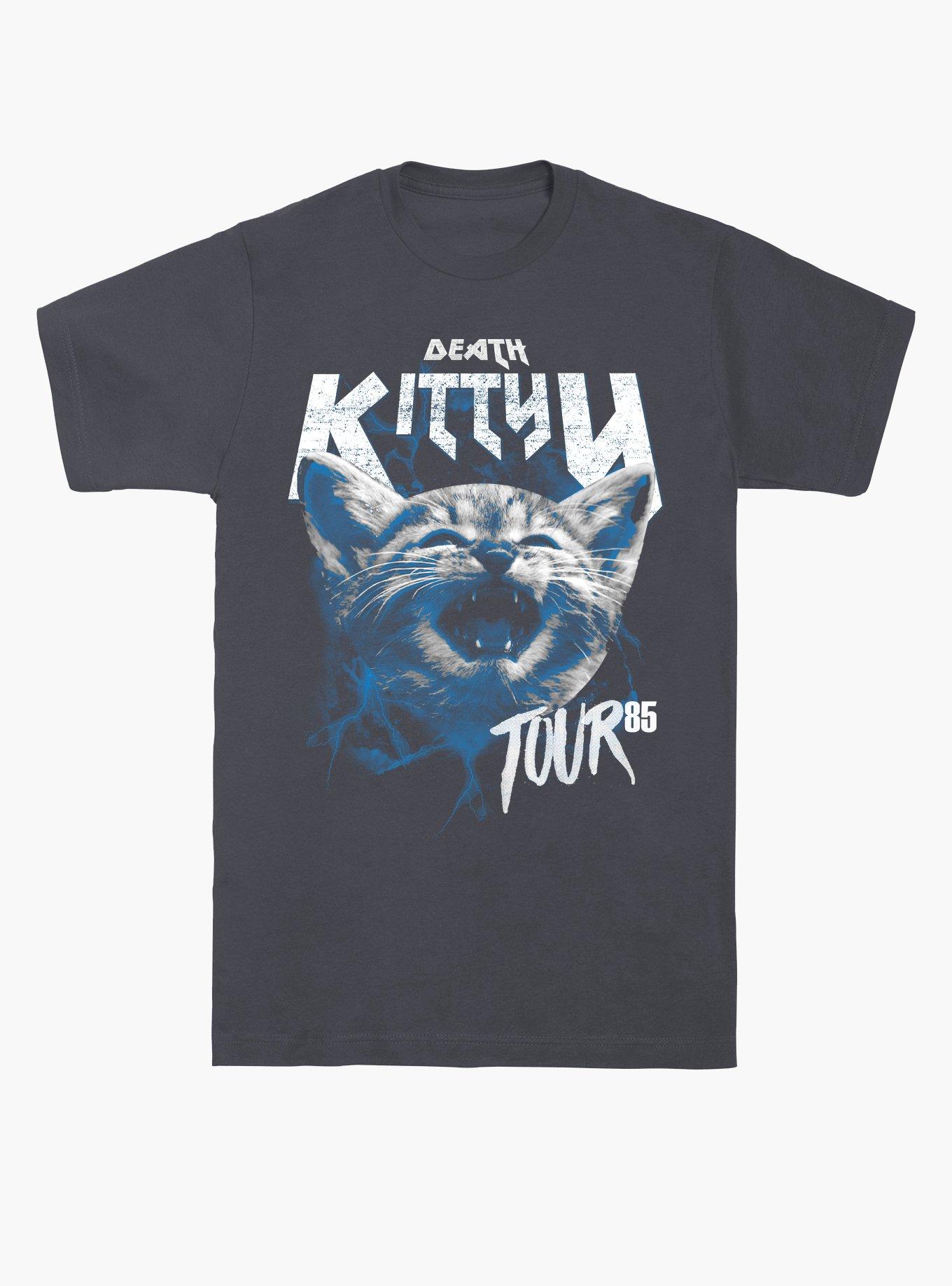 Death Kitty Tour T-Shirt, CHARCOAL, hi-res
