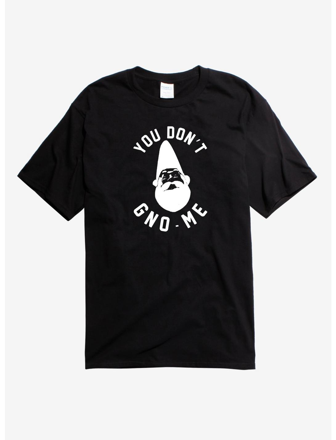 You Don't Gno-Me Gnome T-Shirt, BLACK, hi-res