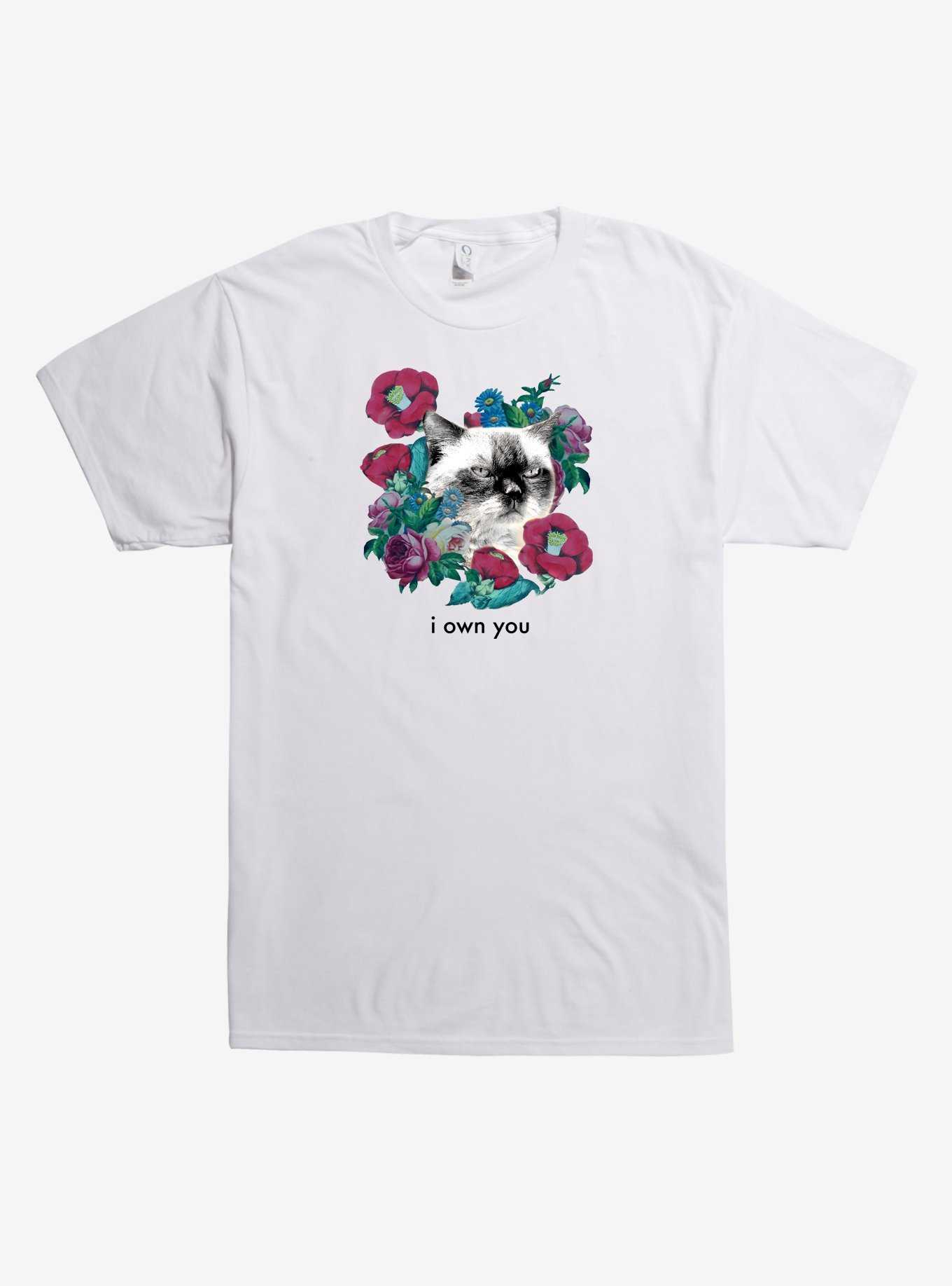 I Own You Flower Cat T-Shirt, , hi-res