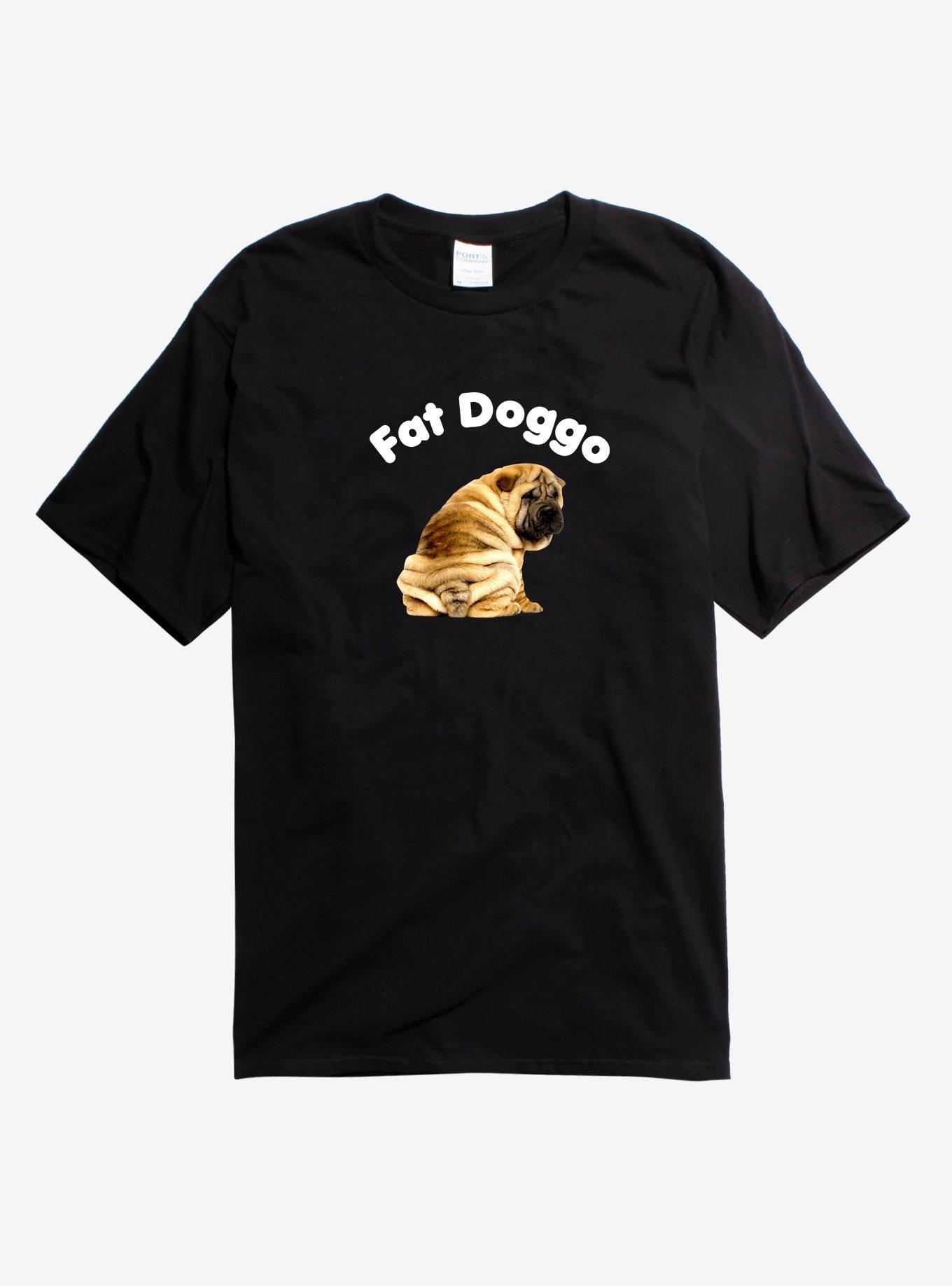 Fat Doggo T-Shirt, BLACK, hi-res