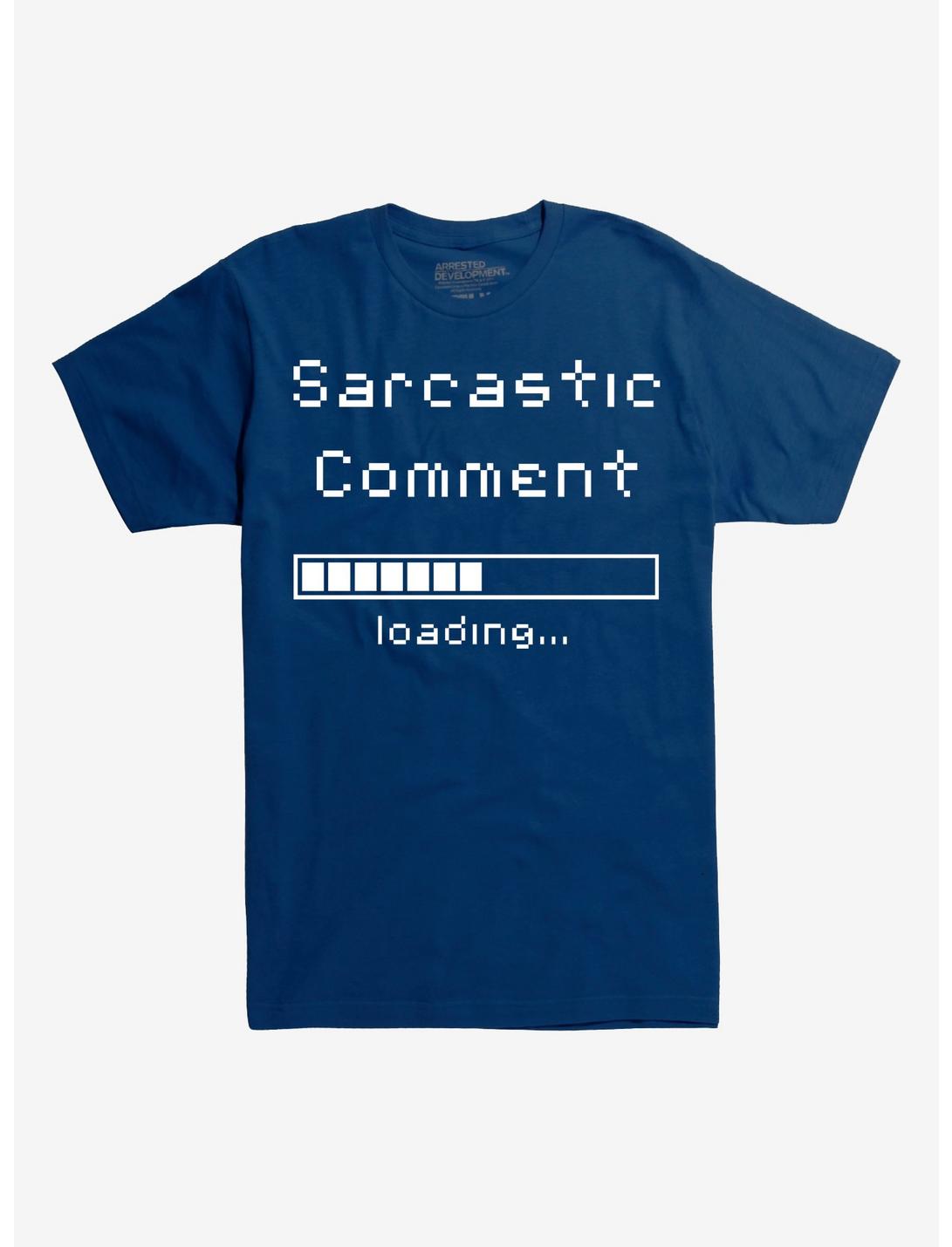 Sarcastic Comment Loading T-Shirt, NAVY, hi-res