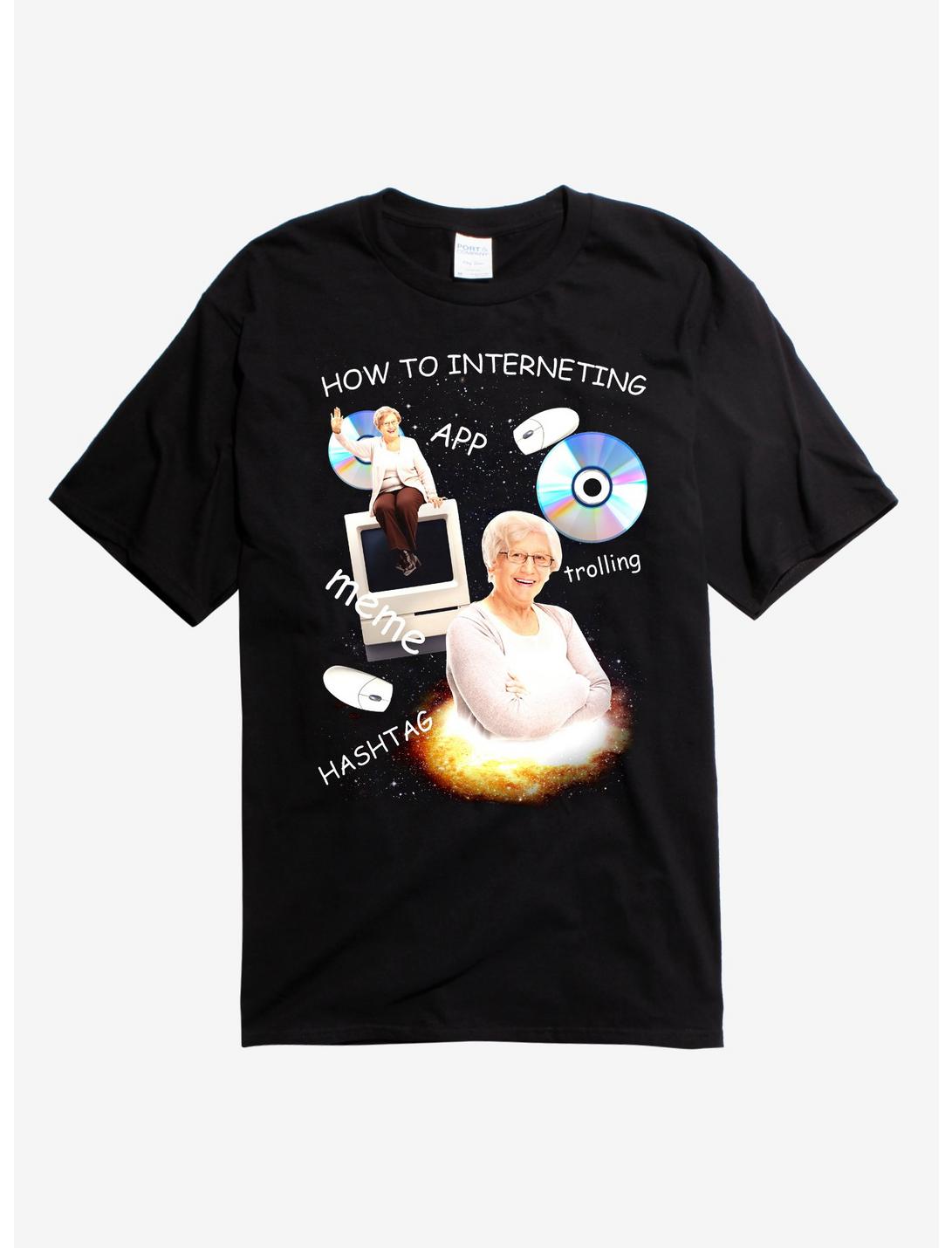 How To Interneting Grandma T-Shirt, BLACK, hi-res