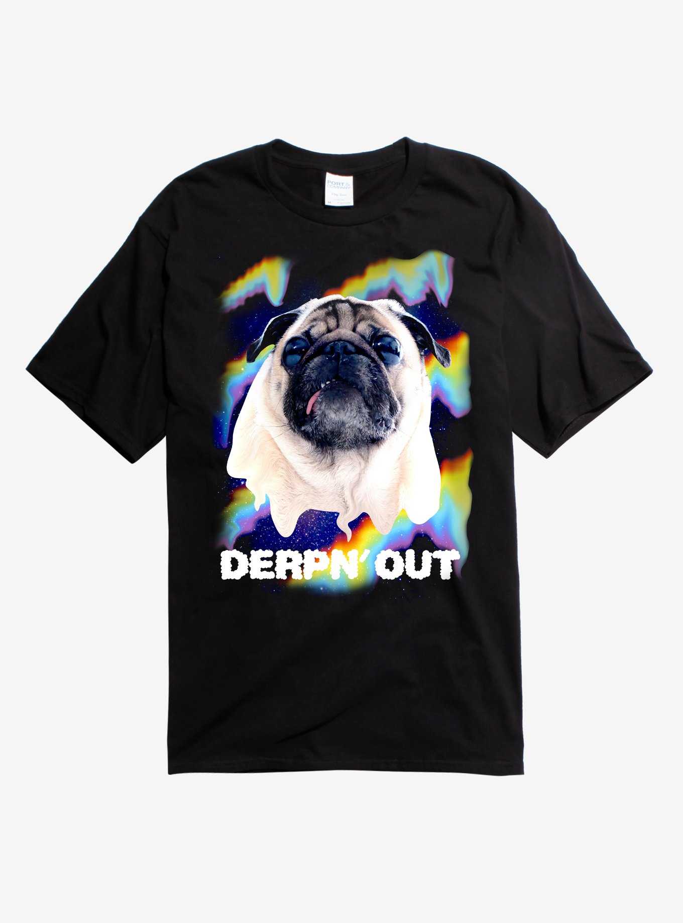 Derpn' Out Pug T-Shirt, , hi-res