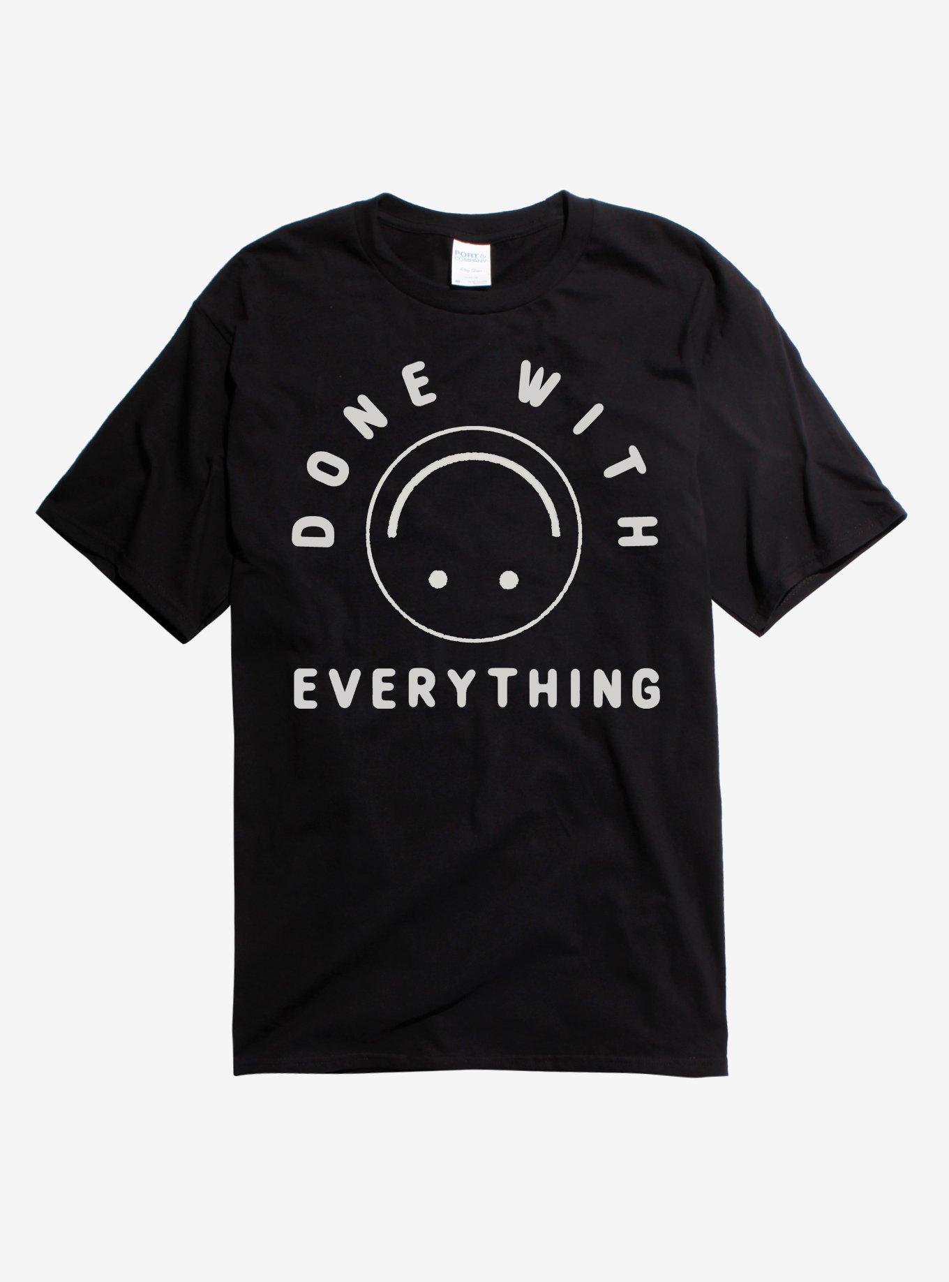 Done With Everything Smile T-Shirt, BLACK, hi-res