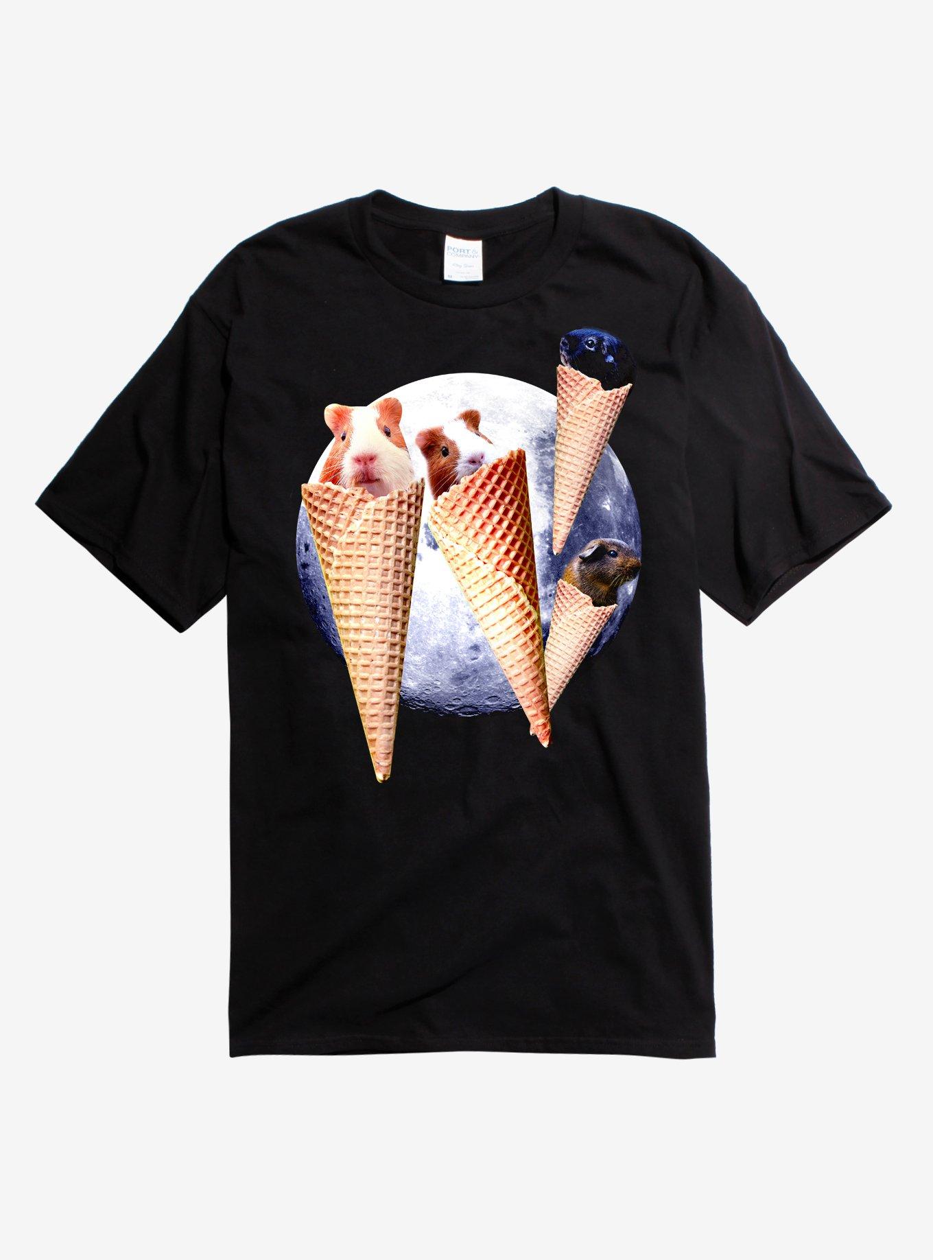 Guinea Pig Cones T-Shirt, BLACK, hi-res