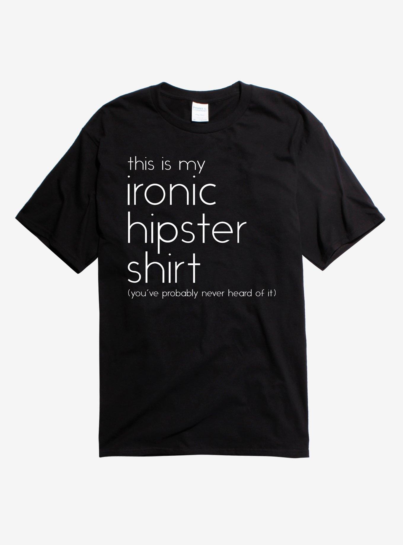 Ironic Hipster Shirt T-Shirt, , hi-res