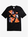 Space Koala Pizza T-Shirt, BLACK, hi-res
