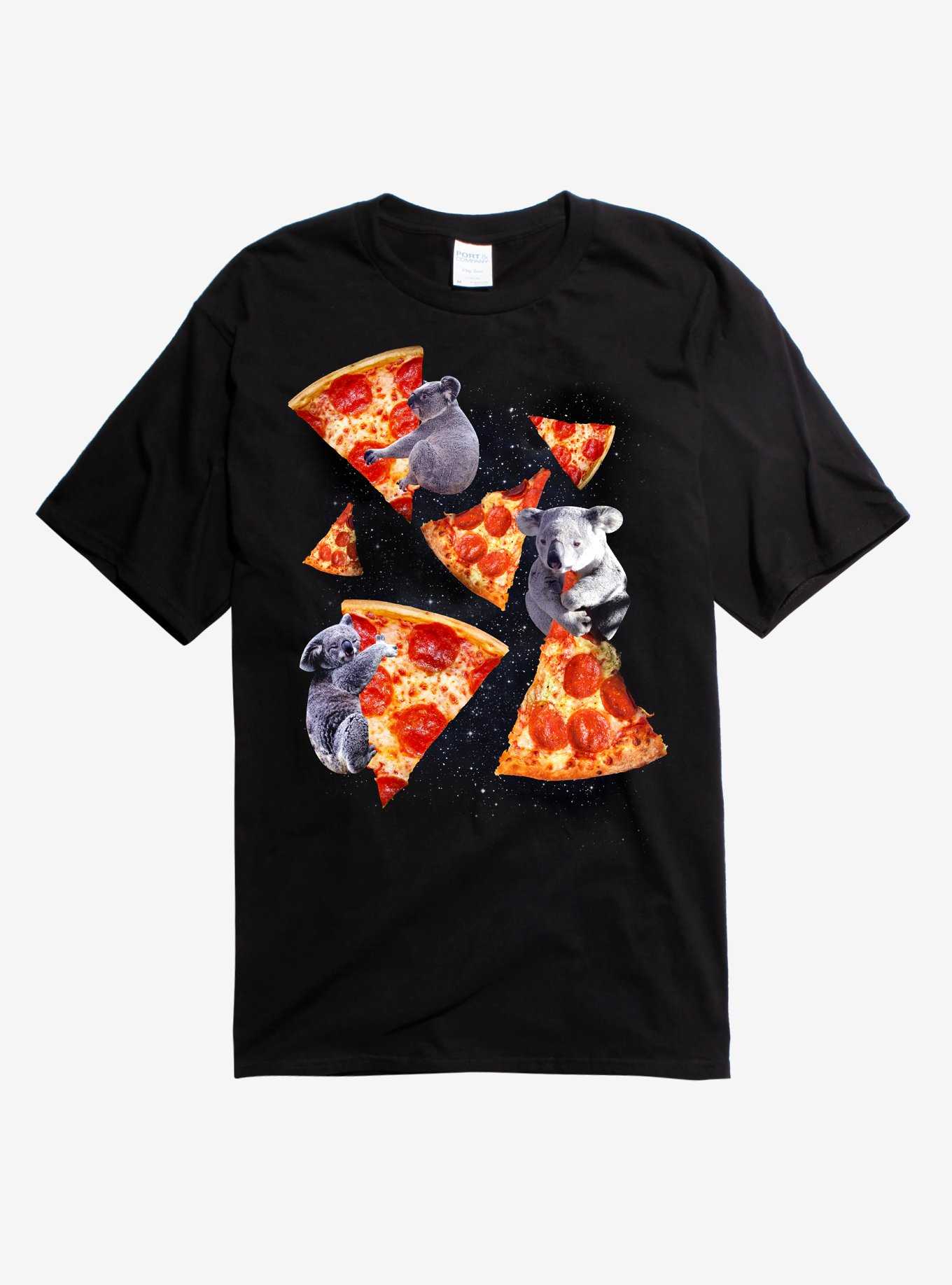 Space Koala Pizza T-Shirt, , hi-res