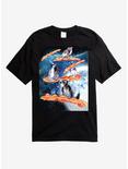 Space Lemur Bacon T-Shirt, BLACK, hi-res