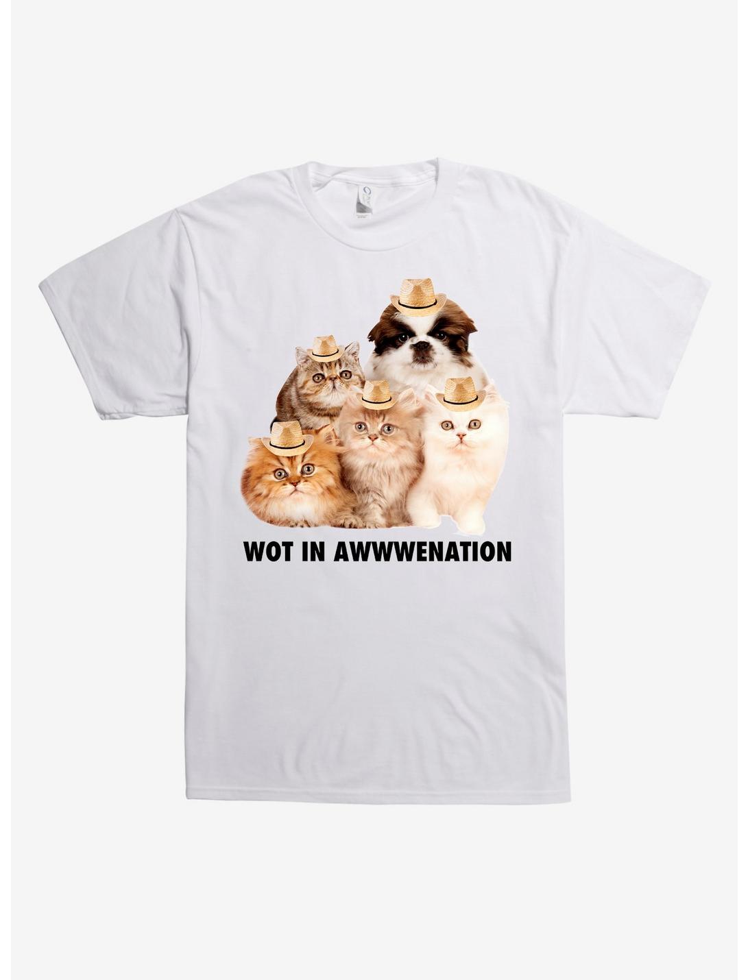 Wot In Awwwenation T-Shirt, WHITE, hi-res