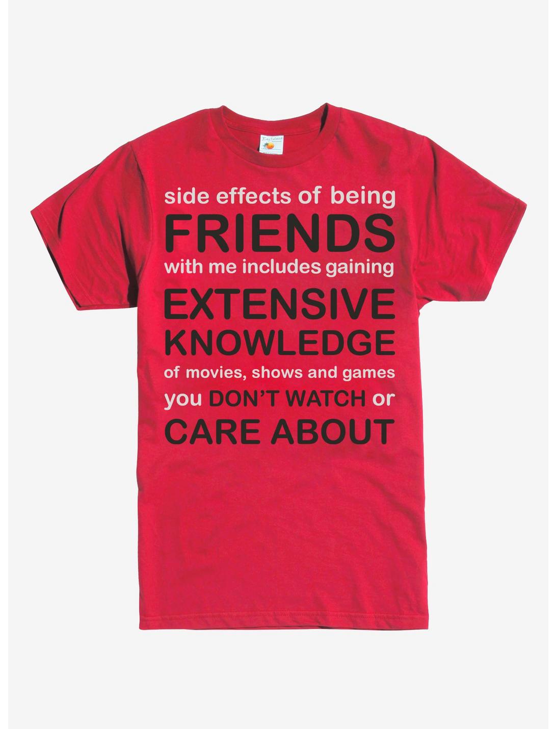 Friends Side Effects T-Shirt, RED, hi-res