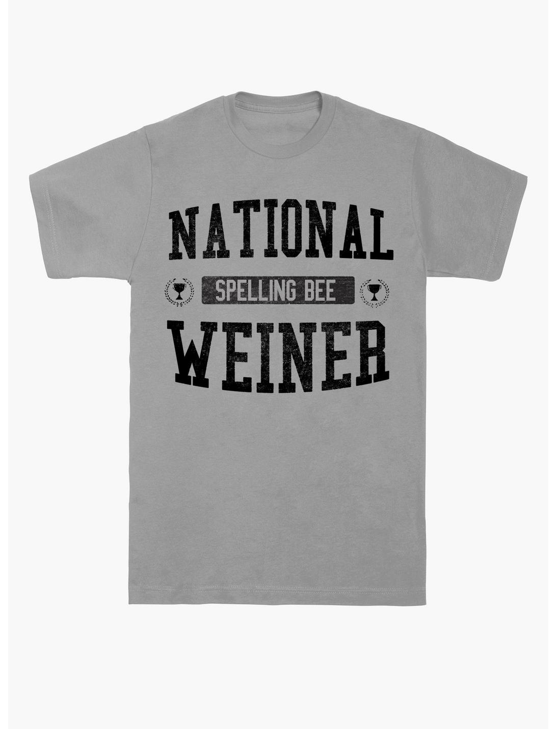 National Spelling Be Weiner T-Shirt, STORM GREY, hi-res
