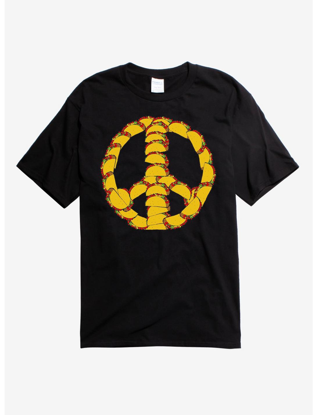 Peace Taco T-Shirt, BLACK, hi-res
