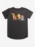Disney Winnie The Pooh Holiday Womens Tee - BoxLunch Exclusive, GREY, hi-res