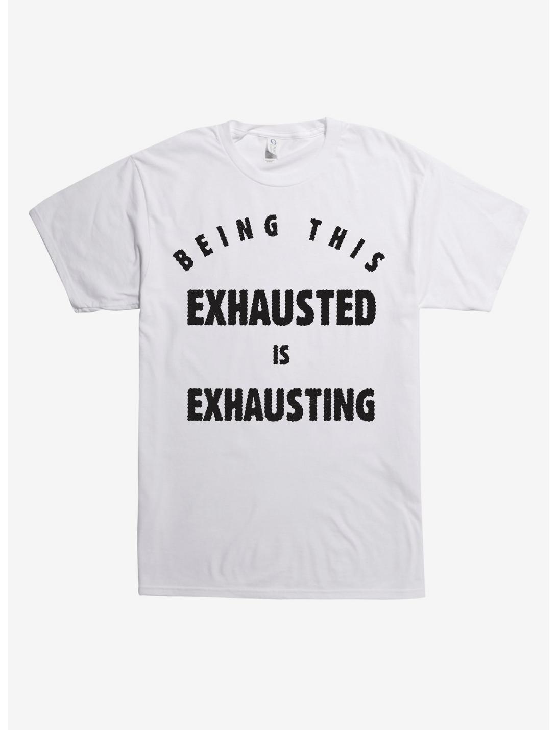 Exhausted T-Shirt, WHITE, hi-res