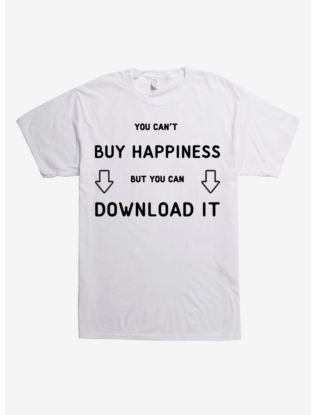 Download Happiness T-Shirt, WHITE, hi-res