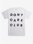 Don’t Care Club T-Shirt, WHITE, hi-res