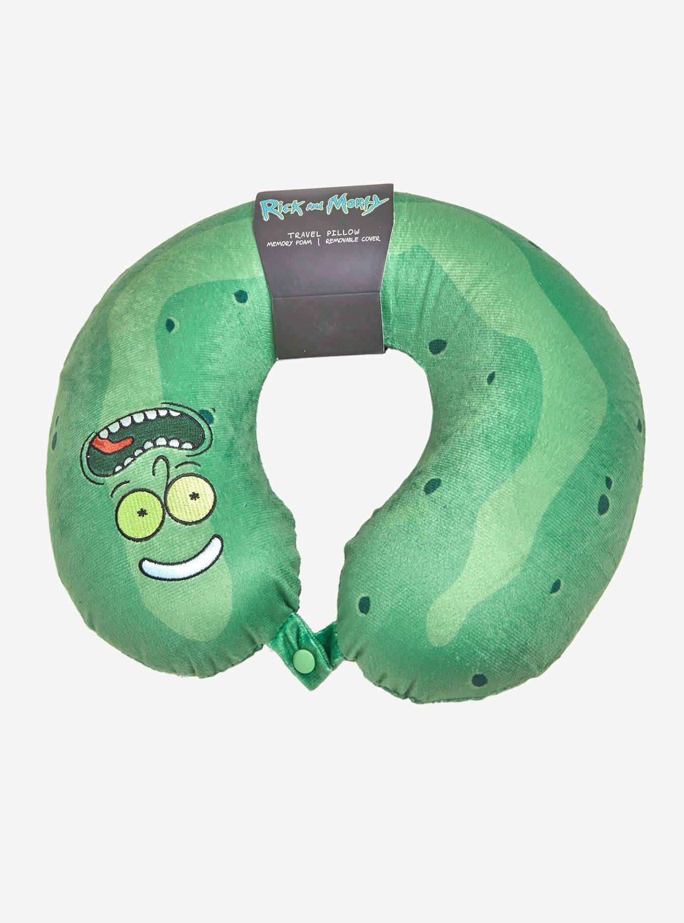 Rick And Morty Pickle Rick Travel Pillow, , hi-res