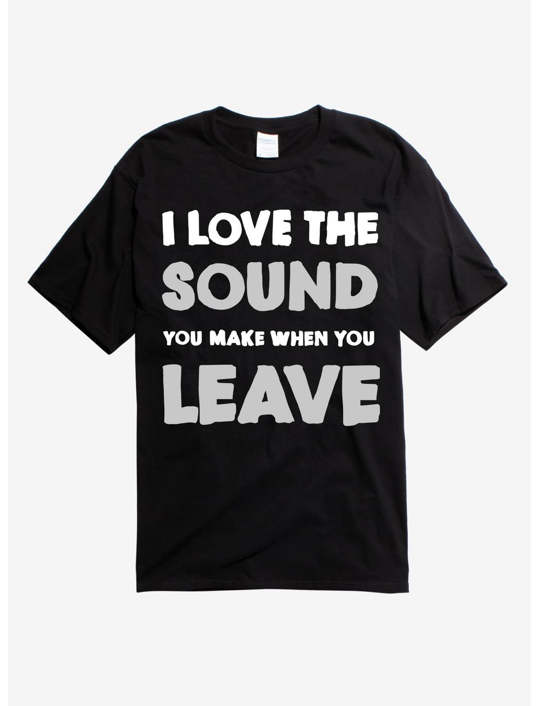 The Sound When You Leave T-Shirt, BLACK, hi-res