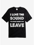 The Sound When You Leave T-Shirt, BLACK, hi-res