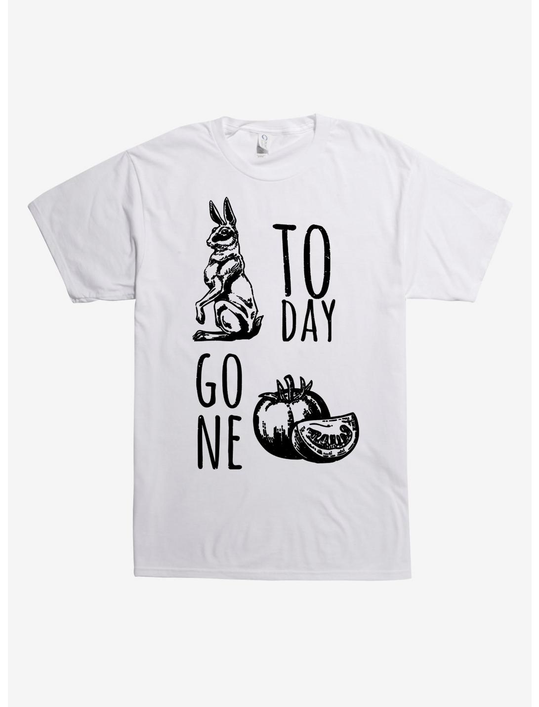 Hare Today Gone Tomato T-Shirt, WHITE, hi-res