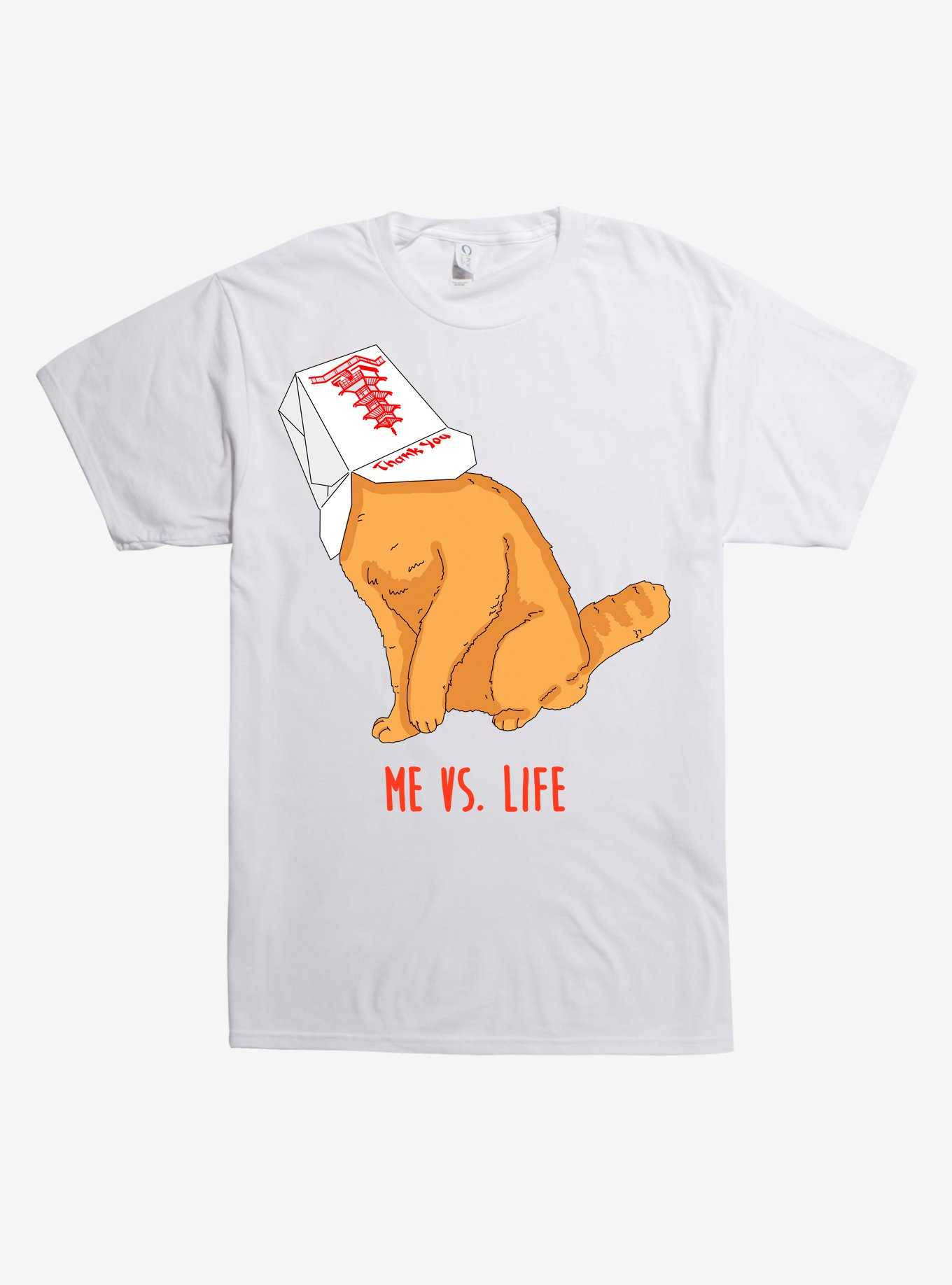 Me Vs Life Cat T-Shirt, , hi-res