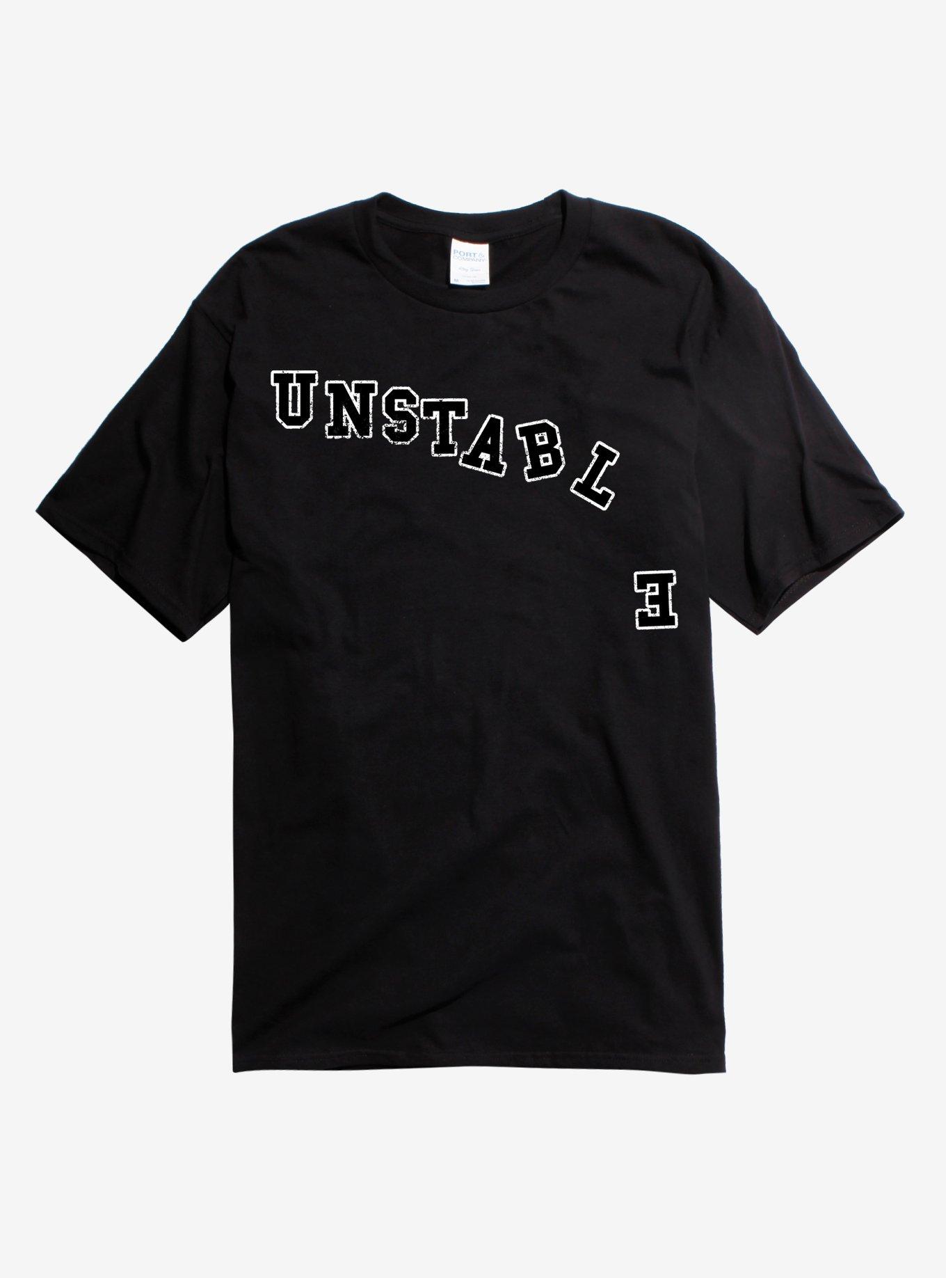 Unstable T-Shirt, BLACK, hi-res