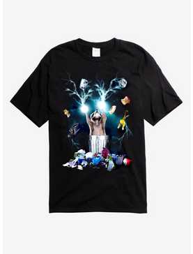 Dumpster Lightning Raccoon T-Shirt, , hi-res