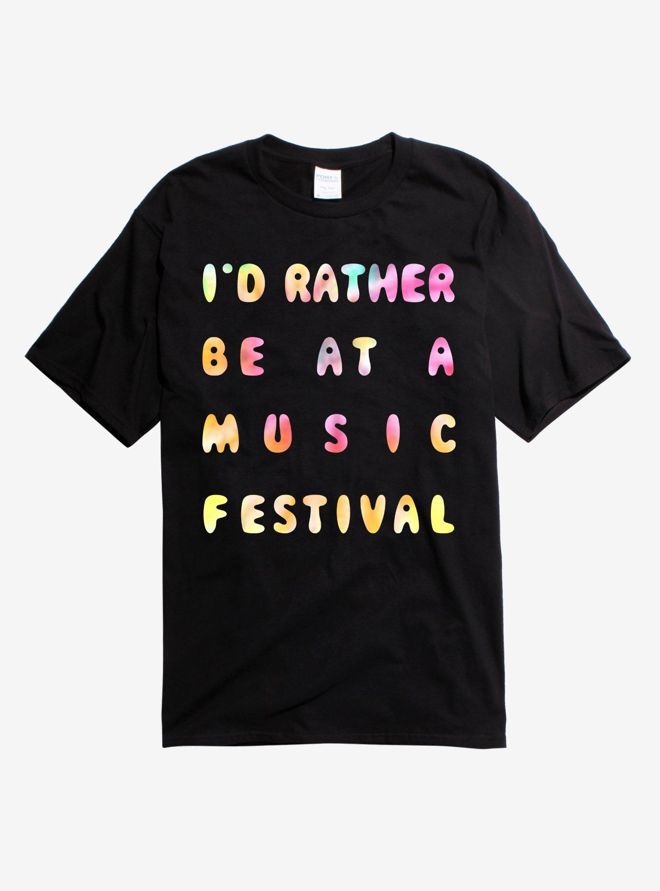 Music Festival T-Shirt, BLACK, hi-res