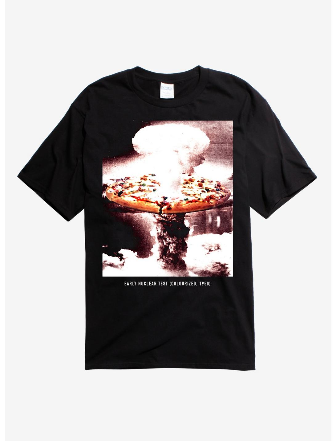 Nuclear Pizza T-Shirt, BLACK, hi-res