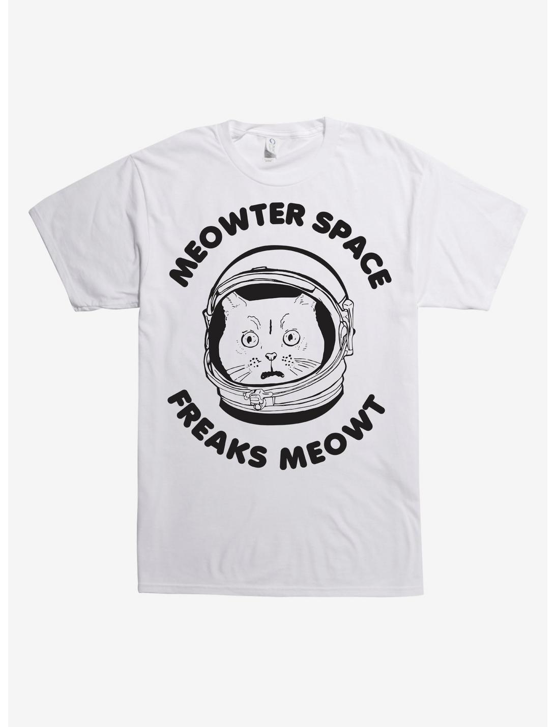 Meowter Space Freaks Meow T-Shirt, WHITE, hi-res