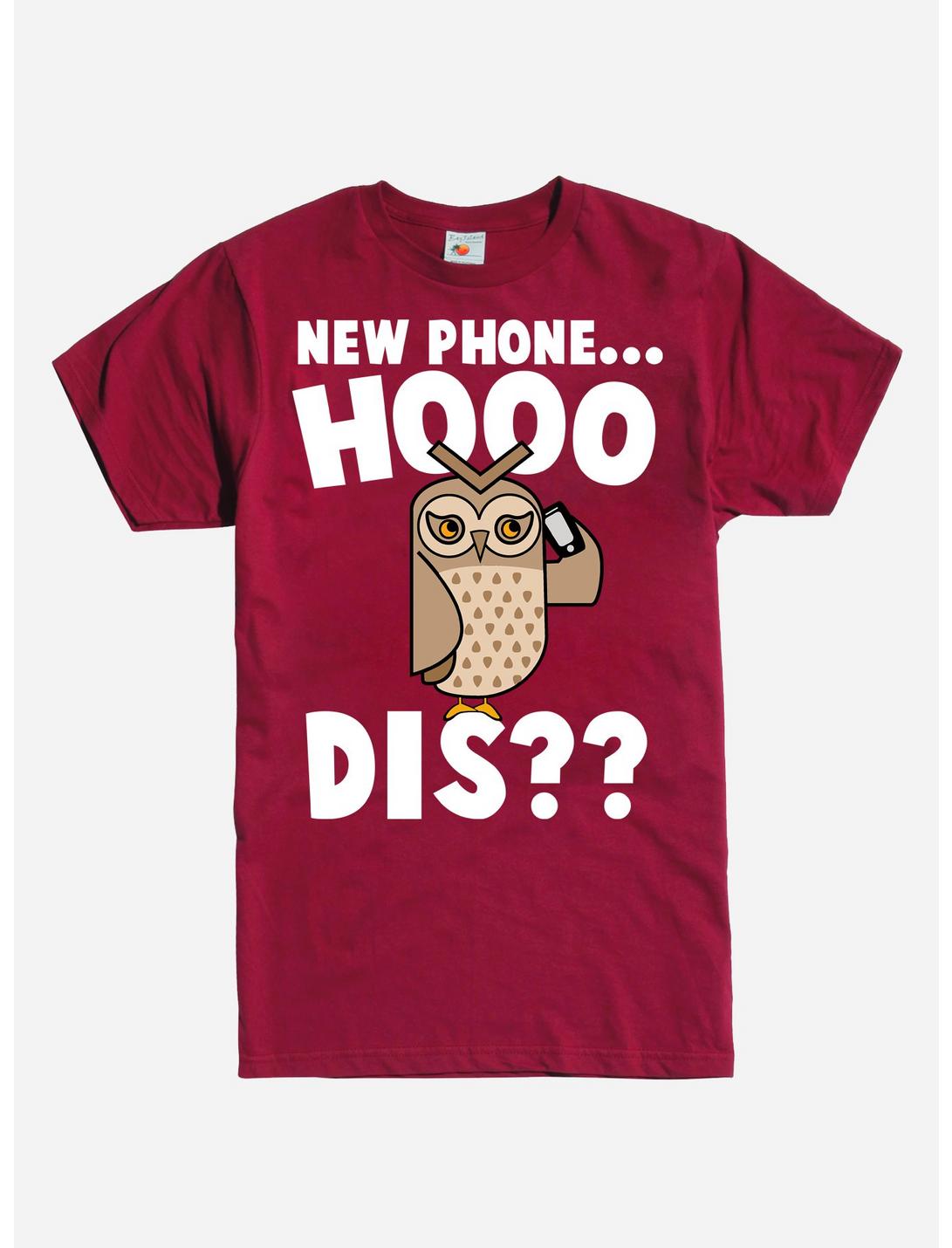New Phone Hooo Dis Owl T-Shirt, RED, hi-res