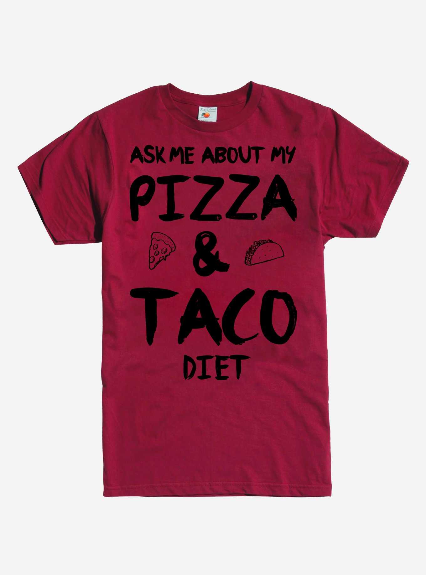 Pizza & Taco Diet T-Shirt, , hi-res