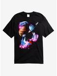 Dolphins Galaxy T-Shirt, BLACK, hi-res