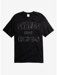 Shrugs Not Hugs T-Shirt, BLACK, hi-res