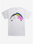 You Me Unicorn Rainbow T-Shirt, WHITE, hi-res