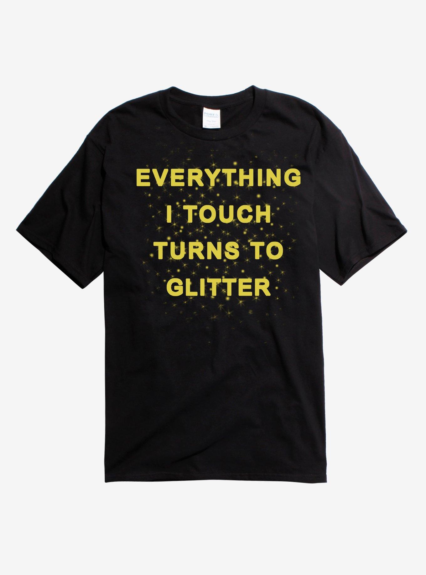 Turns To Glitter T-Shirt, BLACK, hi-res