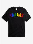Yaaaas Pride T-Shirt, BLACK, hi-res