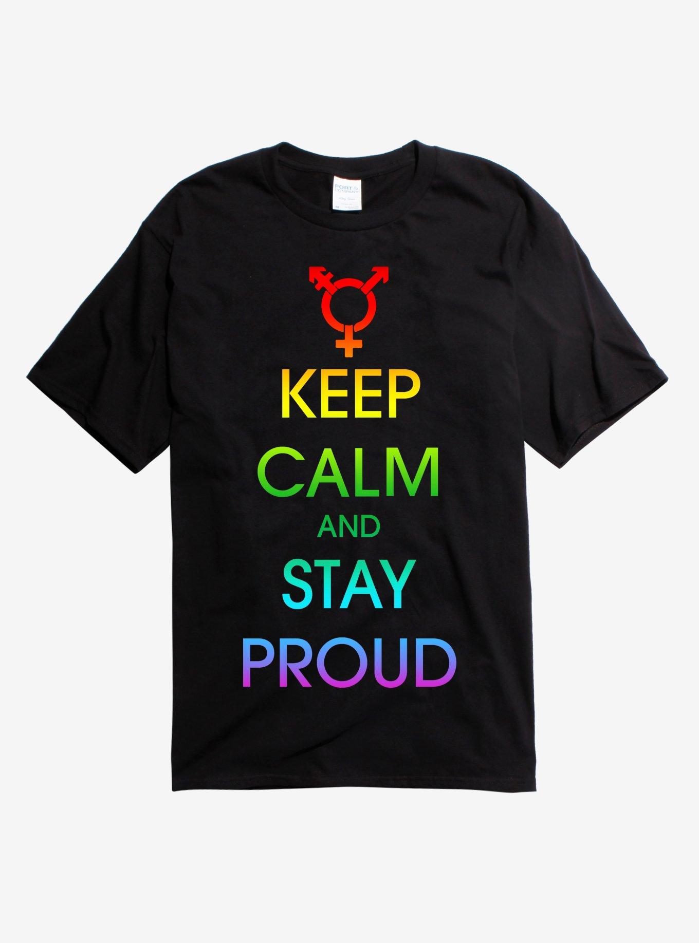Keep Calm Pride T-Shirt, BLACK, hi-res