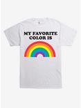 My Favorite Color Is Rainbow T-Shirt, WHITE, hi-res